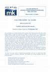 Research paper thumbnail of CFP JMK 7(2) - December 2022. Conflicts and Social Movements