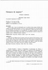 Research paper thumbnail of Fármacos de mujeres