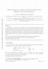 Research paper thumbnail of Discrete solution for the nonlinear parabolic equations with diffusion terms in Museilak-spaces