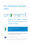 Research paper thumbnail of On Merrit D2 2 Participation and Impact Report