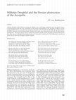 Research paper thumbnail of Wilhelm Dörpfeld and the Persian destruction of the Acropolis