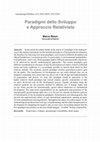 Research paper thumbnail of Paradigmi dello Sviluppo e Approccio Relativista