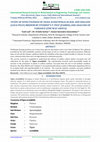 Research paper thumbnail of STUDY OF EFFECTIVENESS OF VIGNA ACONITIFOLIA IN SOIL AND SOILLESS (COCO-PEAT) MEDIUM BY STUDENT'S T-TEST (PAIRED) AND ANALYSIS OF VARIANCE (ONE WAY ANOVA