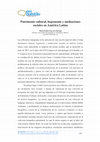 Research paper thumbnail of Patrimônio Cultural, hegemonia e mediações sociais na América Latina