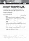 Research paper thumbnail of Coronavirus, Global Risk and The New International Crisis Management Model