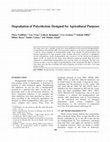 Research paper thumbnail of Degradation of Polyethylene Designed for Agricultural Purposes