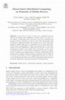 Research paper thumbnail of Data-Centric Distributed Computing on Networks of Mobile Devices