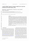 Research paper thumbnail of A study of Kepler supernova remnant: angular power spectrum estimation from radio frequency data