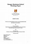 Research paper thumbnail of Total factor productivity and shareholder returns in banking