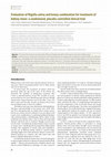 Research paper thumbnail of Evaluation of Nigella Sativa and Honey Combination for Treatment of kidney Stone: a Randomized, Placebo Controlled Clinical Trial