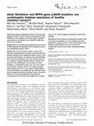 Research paper thumbnail of Atrial fibrillation and NPPA gene p.S64R mutation