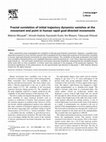 Research paper thumbnail of Fractal correlation of initial trajectory dynamics vanishes at the movement end point in human rapid goal-directed movements