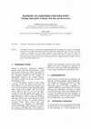 Research paper thumbnail of RANKING ALGORITHMS FOR WEB SITES - Finding Authoritative Academic Web Sites and Researchers