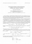 Research paper thumbnail of Convergence domain of series expansions of multivariate algebraic functions