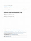 Research paper thumbnail of Globalization and the Environmental Impact of FDI