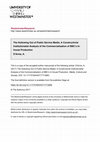 Research paper thumbnail of The hollowing out of public service media: a constructivist institutionalist analysis of the commercialisation of BBC’s in-house production