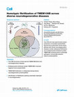 Research paper thumbnail of Homotypic fibrillization of TMEM106B across diverse neurodegenerative diseases