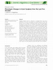 Research paper thumbnail of Phenotypic Changes in Grain Sorghum Over the Last Five Decades