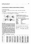 Research paper thumbnail of Crystal structure of calcium tectozincotrisilicate, CaZnSi3O8