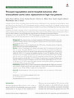 Research paper thumbnail of Tricuspid regurgitation and in-hospital outcomes after transcatheter aortic valve replacement in high-risk patients