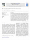 Research paper thumbnail of Flocculation behavior of clayey dolomites in borax solutions