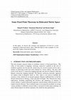 Research paper thumbnail of Some Fixed Point Theorems in Dislocated Metric Space