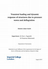 Research paper thumbnail of Transient loading and dynamic response of structures due to pressure waves and deflagration