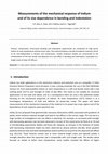 Research paper thumbnail of Measurements of the mechanical response of Indium and of its size dependence in bending and indentation