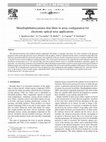 Research paper thumbnail of Metallophthalocyanines thin films in array configuration for electronic optical nose applications