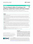 Research paper thumbnail of The oncological safety of autologous fat grafting: a systematic review and meta-analysis