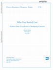 Research paper thumbnail of Who Uses Bottled Gas? Evidence from Households in Developing Countries