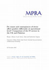 Research paper thumbnail of Do causes and consequences of stress affect genders differently at operational level? Comparison of the IT sectors in the UK and Pakistan