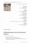 Research paper thumbnail of Editorial workshop. Establishing Design Literacy International Network