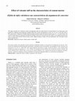 Research paper thumbnail of Effect of volcanic tuff on the characteristics of cement mortar