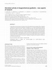 Research paper thumbnail of Microbial activity in biogeochemical gradients - new aspects of research