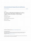 Research paper thumbnail of Prevalence of Inadequate Hydration Levels in Aquatic Safety Personnel: A Pilot Study