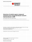 Research paper thumbnail of Detection of Volatile Organic Compound Emissions from Energy Distribution Network Leaks by Bistatic LIDAR