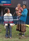 Research paper thumbnail of DFID's China country programme