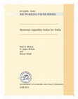 Research paper thumbnail of Systemic Liquidity Index for India