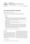 Research paper thumbnail of Digital Heritage and Societal Development