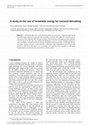 Research paper thumbnail of A study on the use of renewable energy for coconut dehusking