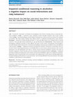 Research paper thumbnail of Impaired conditional reasoning in alcoholics: a negative impact on social interactions and risky behaviors?