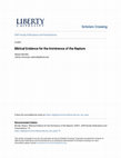 Research paper thumbnail of Looking for the blessed hope: an analysis of biblical evidence for the imminence of the rapture