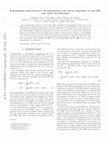 Research paper thumbnail of Experimental construction of a W superposition state and its equivalence to the Greenberger-Horne-Zeilinger state under local filtration