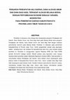 Research paper thumbnail of Pengaruh Pendapatan Asli Daerah, Dana Alokasi Umum, Dan Dana Alokasi Khusus Terhadap Realisasi Anggaran Belanja Modal (Studi Empiris Pada Kabupaten/Kota Di Provinsi Jawa Tengah Periode 2014-2015)