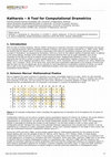 Research paper thumbnail of Katharsis – A Tool for Computational Drametrics