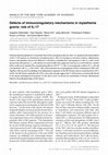 Research paper thumbnail of Defects of immunoregulatory mechanisms in myasthenia gravis: role of IL-17