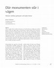 Research paper thumbnail of DÃ¤r monumenten står i vÃ¤gen