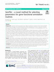 Research paper thumbnail of SamPler – a novel method for selecting parameters for gene functional annotation routines