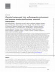 Research paper thumbnail of Chemical compounds from anthropogenic environment and immune evasion mechanisms: potential interactions